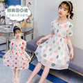 dress bobba colored pattern (220105) dress anak perempuan